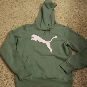 Puma green hoodie sz S NWOT